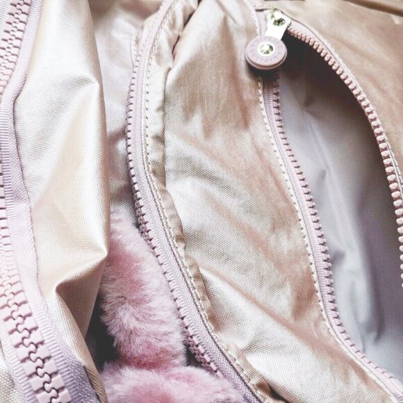 brand new Kipling reduced Large 44cm 15" Laptop Seoul Backpack rose gold pink - Picture 12 of 15